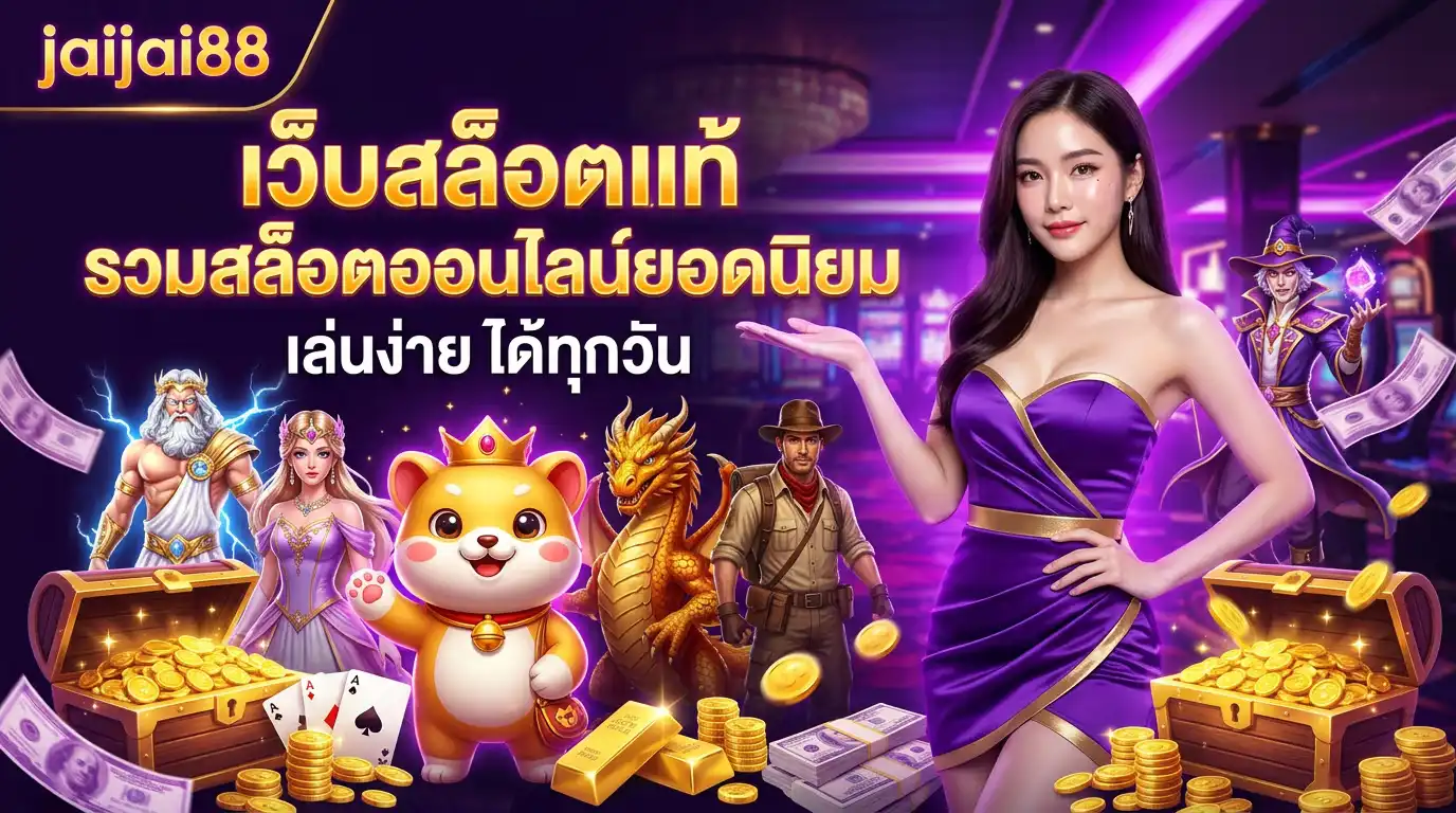 jaijai88 เว็บสล็อตแท้ รวมสล็อตออนไลน์ยอดนิยม เล่นง่ายได้ทุกวัน